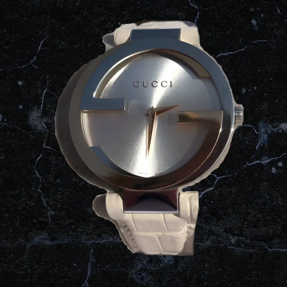 🆕 GUCCI 18k GOLD INTERLOCKING G WATCH