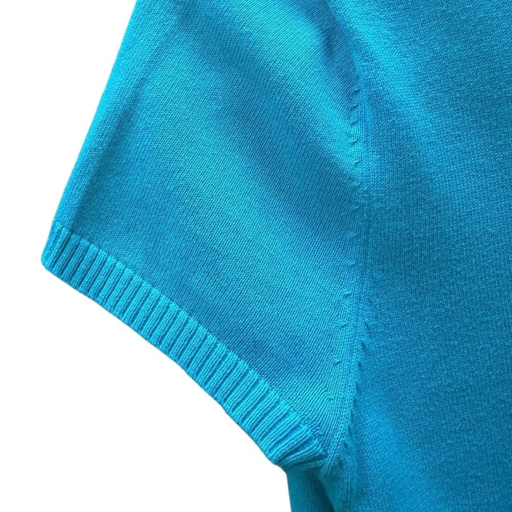 L.L. Bean Vibrant Blue Knit Sweater Top Size S in EUC