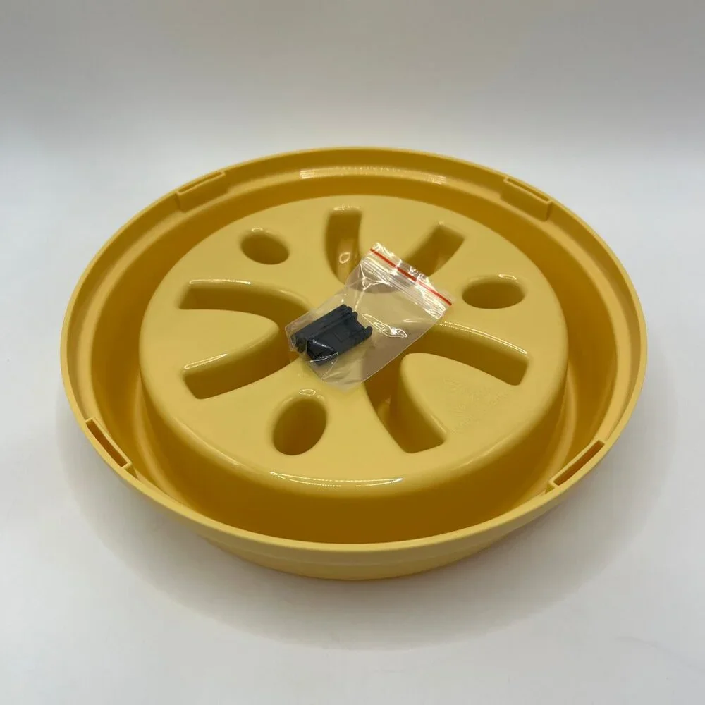 Pet Round Slow Feeder Bowl, Silicone Licking Mat, Anti-Slip & Anti-Tip