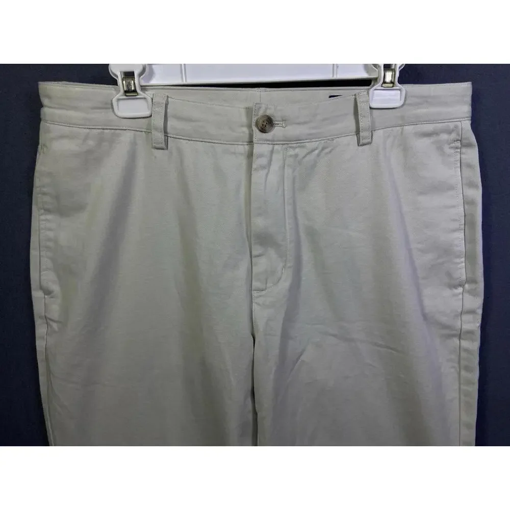 Vineyard Vines 36x32 solid stone beige Club Pant classic fit sz 37x31 Preppy EUC
