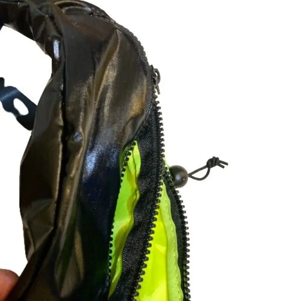 Girls Belt Bag Fanny Pack Justice Sport Activewear Lime Green & Black Nylon