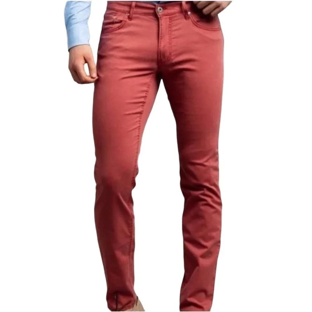 Brax Chuck Modern Fit Five-Pocket Chino Pants High Rise Men's Size 36/32 NWOT