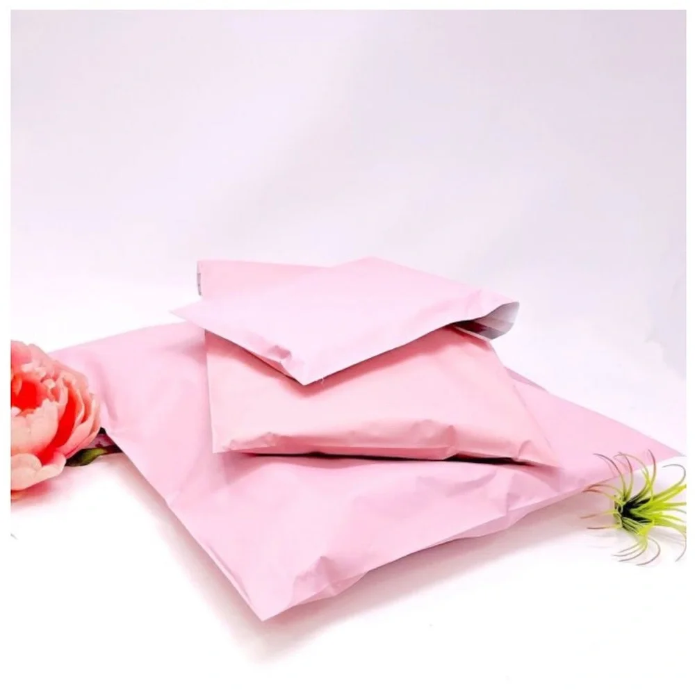 Set 10 12x15.5 Light Pink Poly Mailers