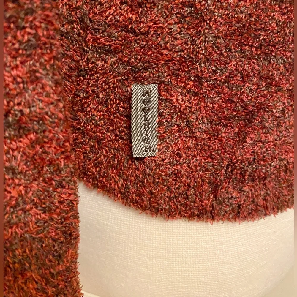 Woolrich Women’s StillCreek Red Brown Mock Neck Long Sleeve Casual Sweater SZ M