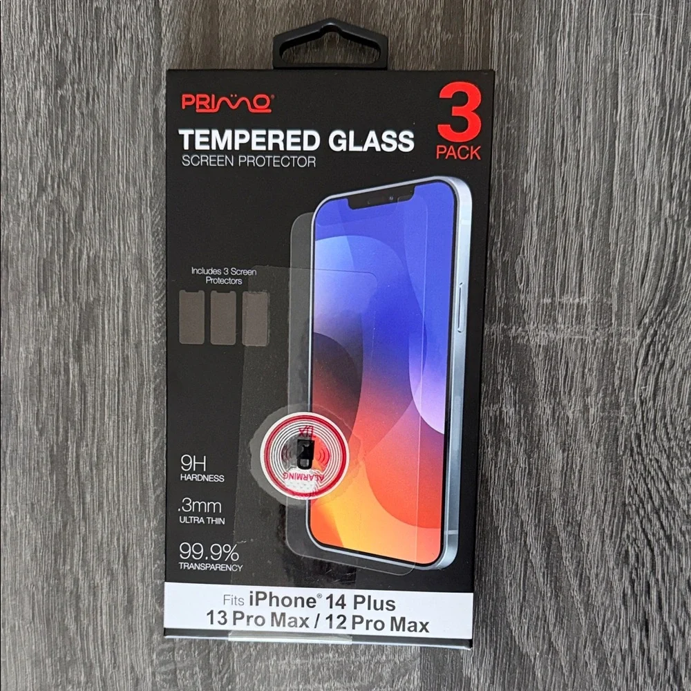 Screen Protector for iPhone 14Plus 13ProMax/12ProMax 3 Pack