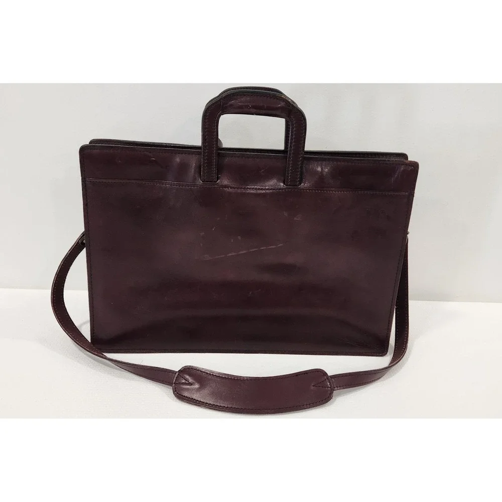 Vintage HARTMANN Leather Top Handle Briefcase W/ Shoulder Strap Lawyer Doctor