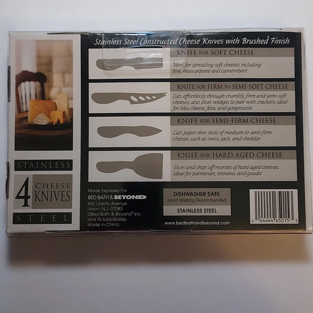 Cheese Knives Set Of 4 Stainless Steel