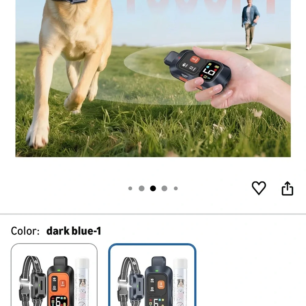 Remote spray trainer with citronella spray.