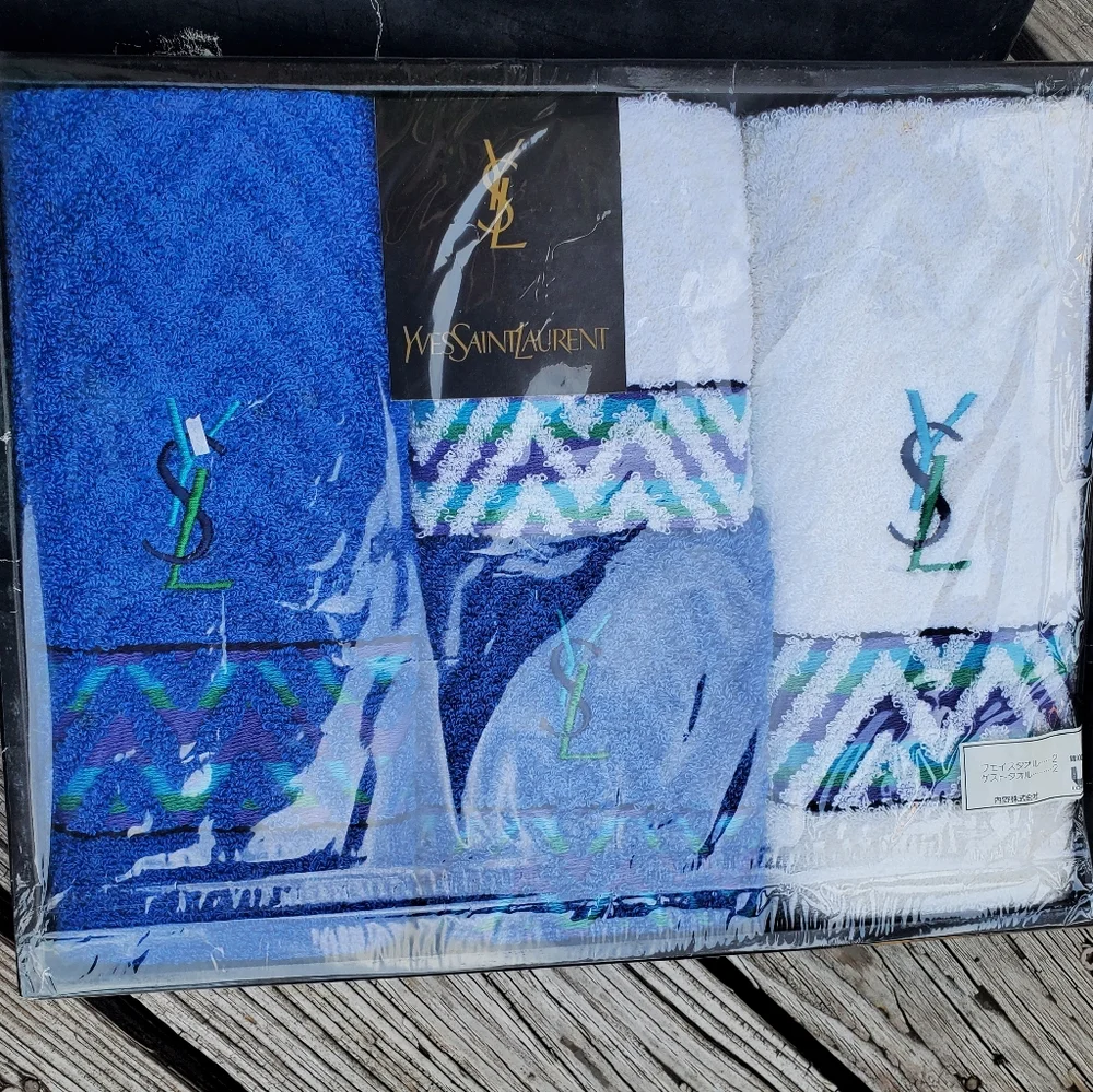 Vintage YvesSaintLaurent Towels Set