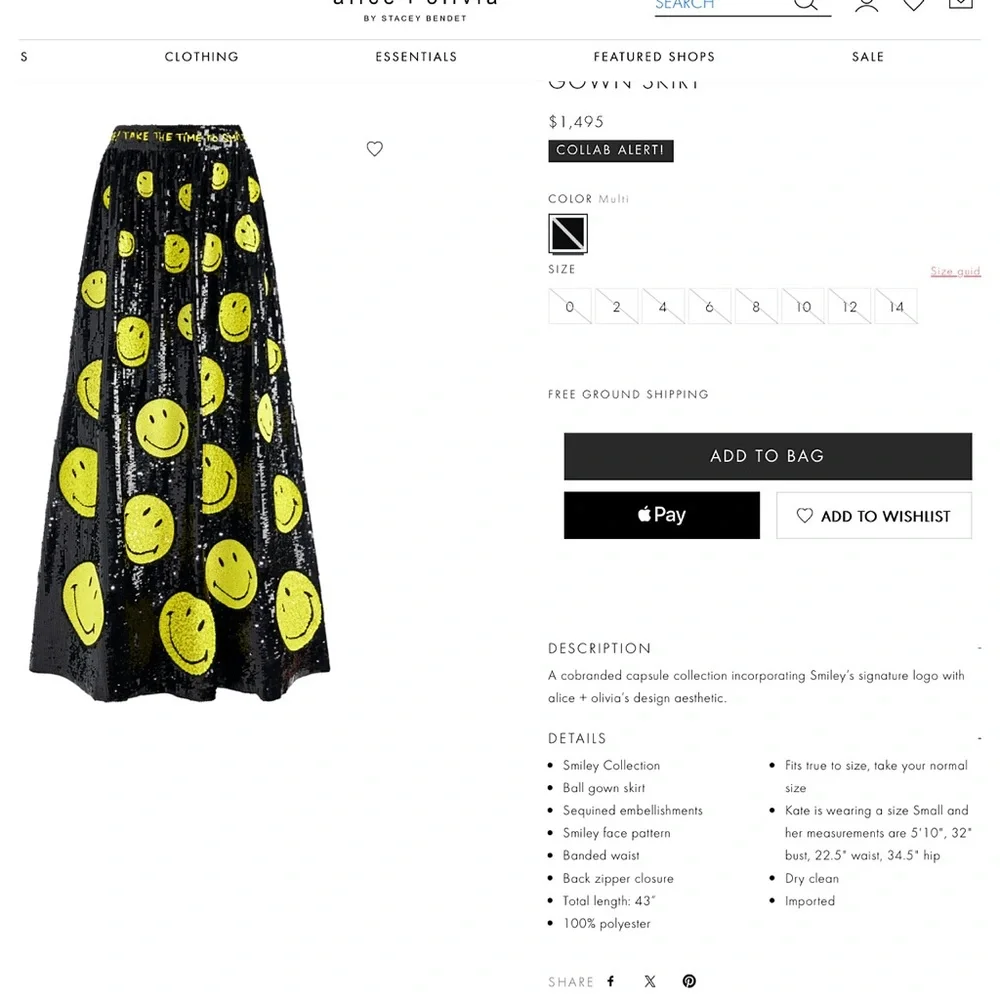 Alice + Olivia amongst ball tina