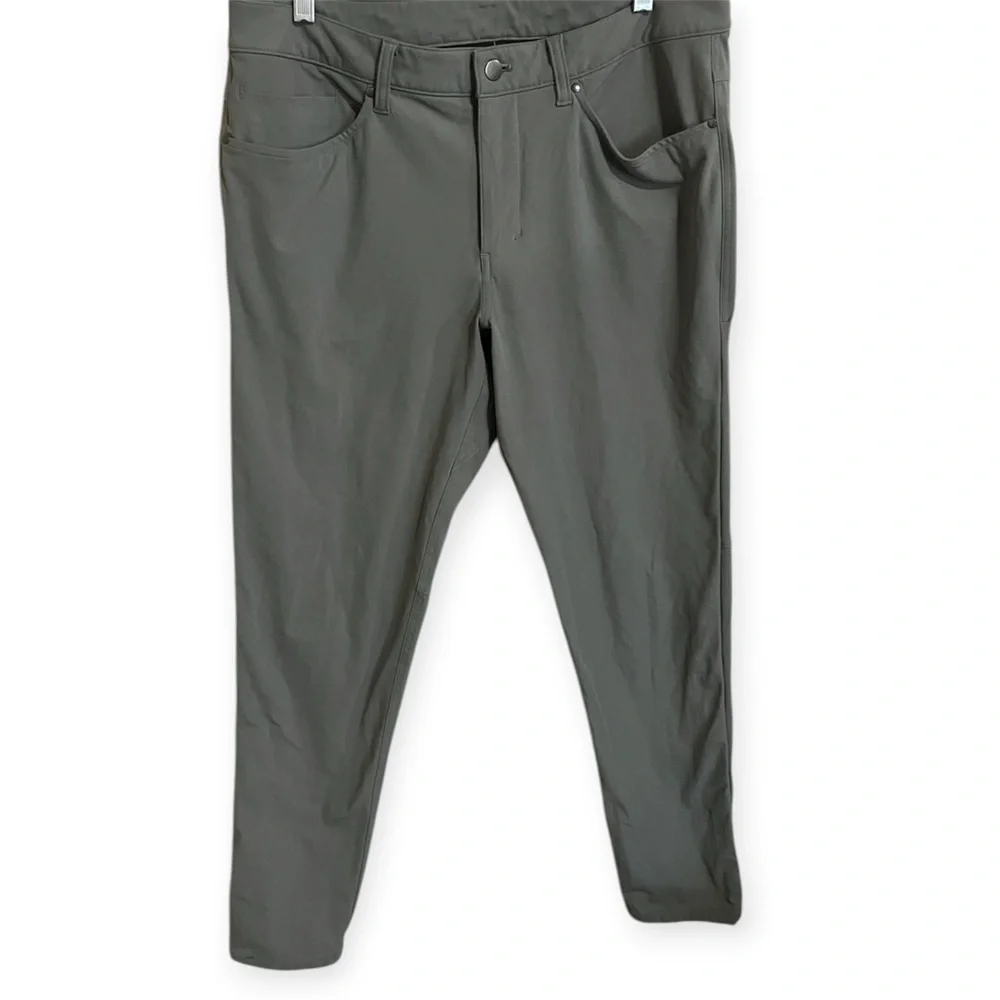 Lululemon Men's ABC Slim-Fit Straight Gray Pants Size 33