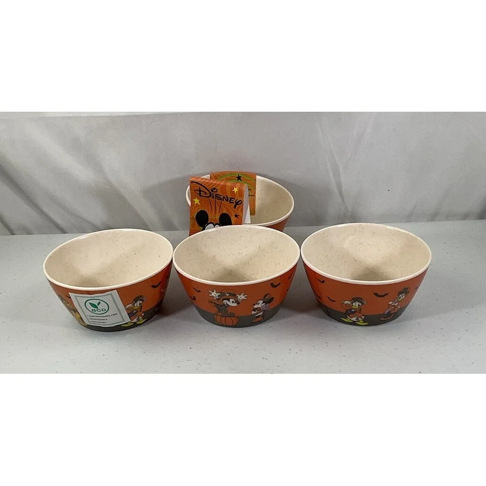 Disney Mickey Mouse And Friends Halloween Set Of 4 Tidbit Snack Bowls