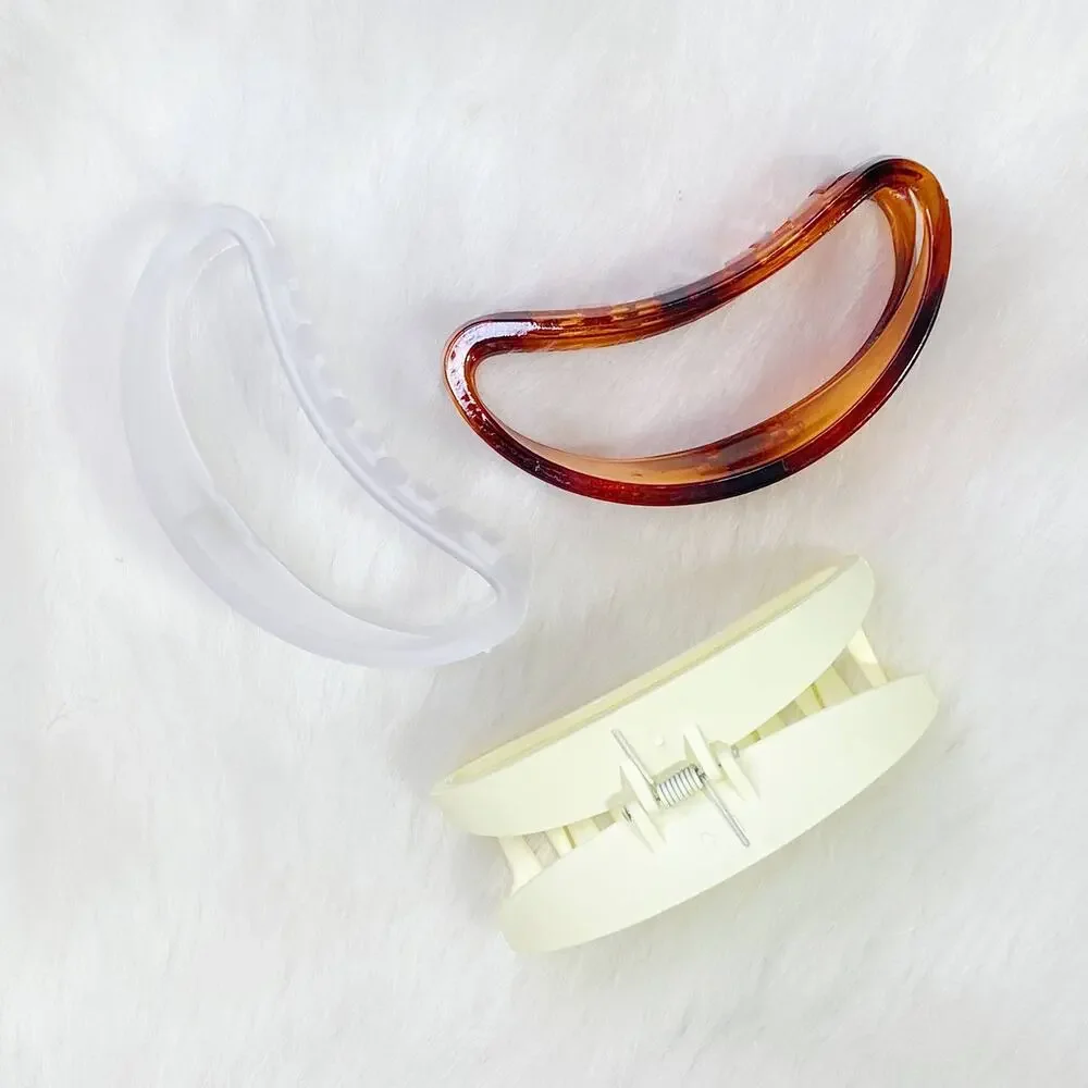 Jelly Shape Hair Claw Dark Tortoise
