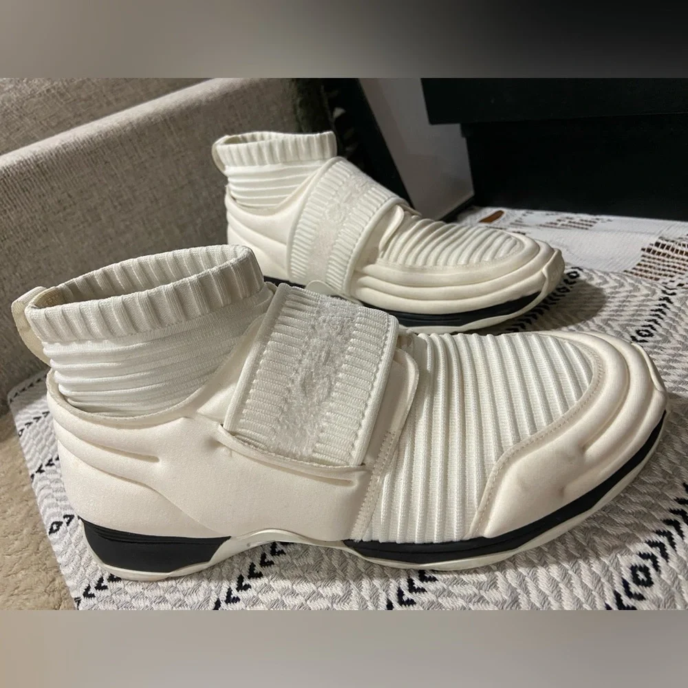 Chanel 17B Stretch Fabric Sneaker
