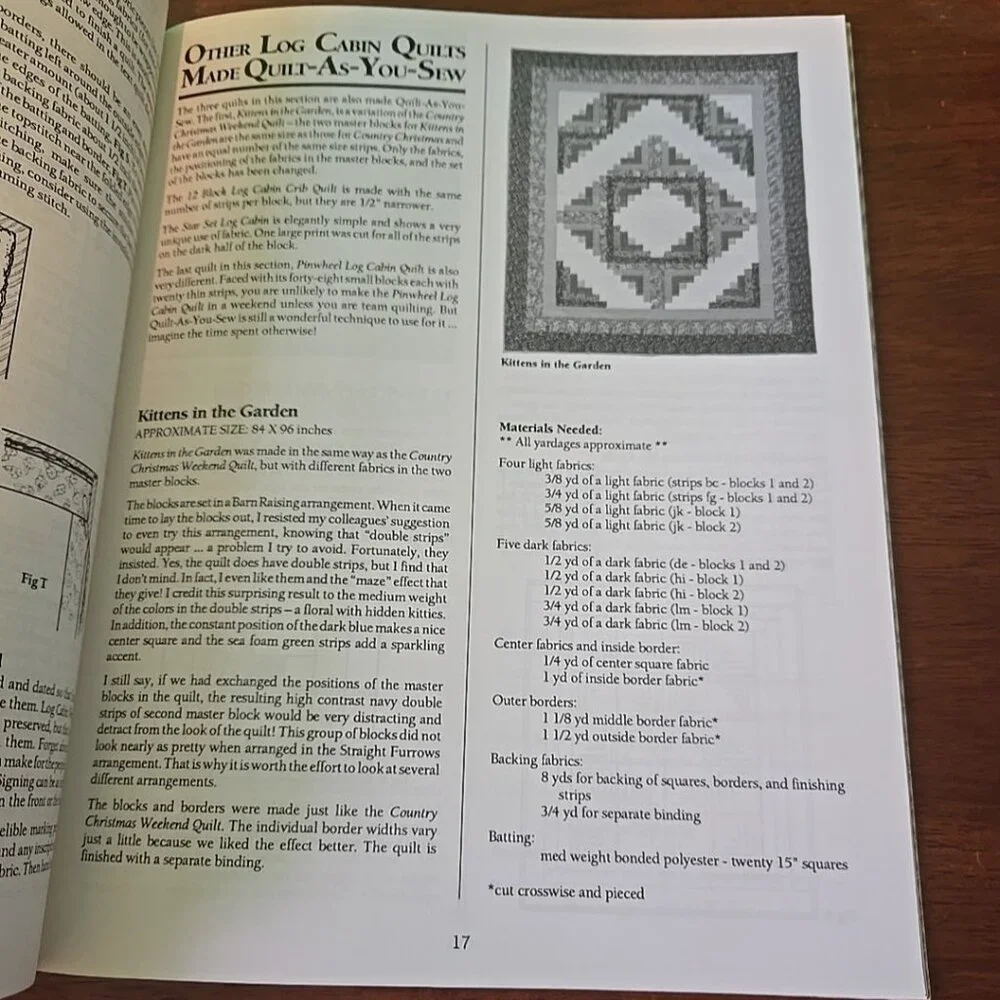 American School of Needlework weekend log