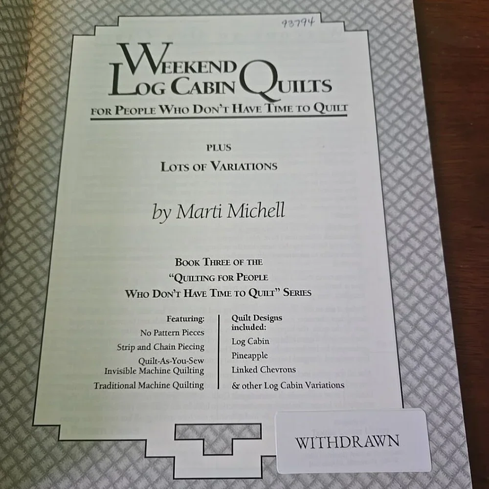 American School of Needlework weekend log