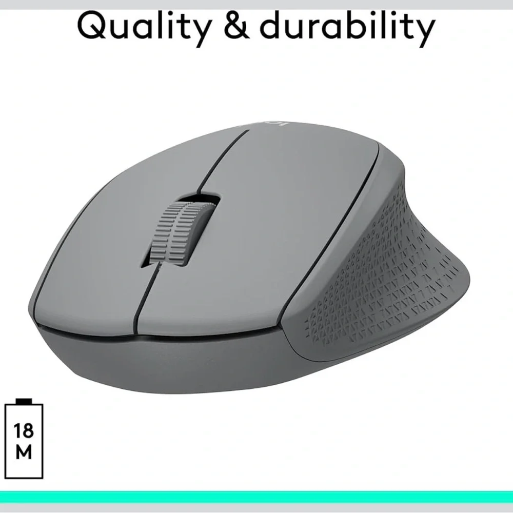 Logitech M330 Silent Wireless Mouse - Silver