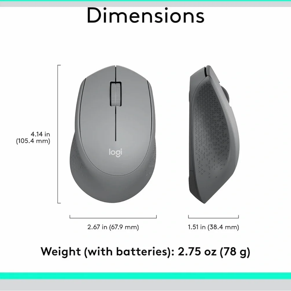 Logitech M330 Silent Wireless Mouse - Silver