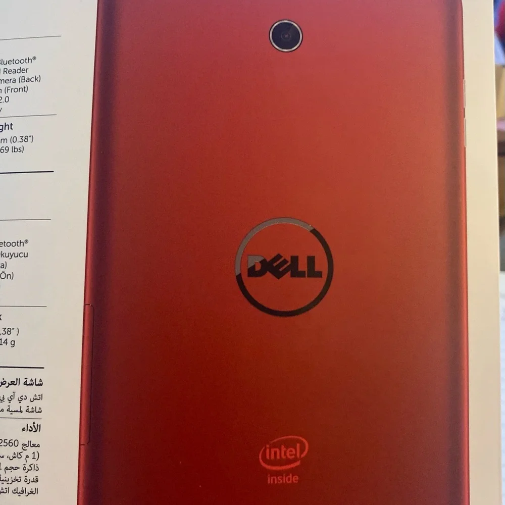 Dell Venue 7 Tablet - Red