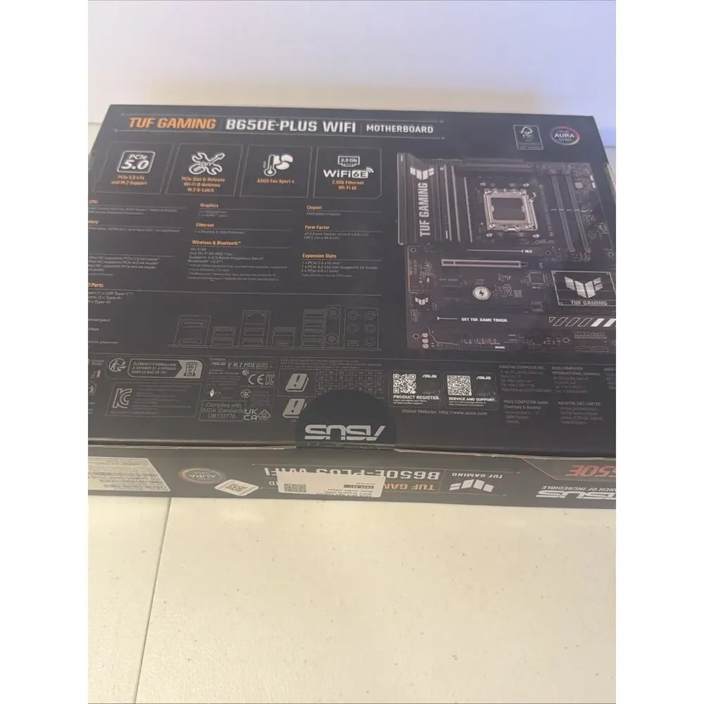 ASUS TUF Gaming B650E-PLUS WIFI ATX AM5 DDR5 PCIe 5.0 Motherboard NEW