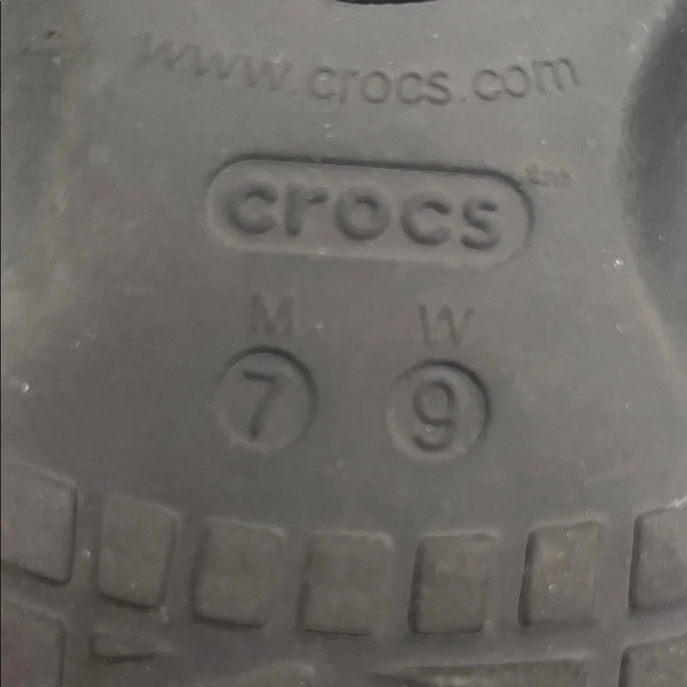CROCS Classic Black Sandals Unisex- M-7; W-9