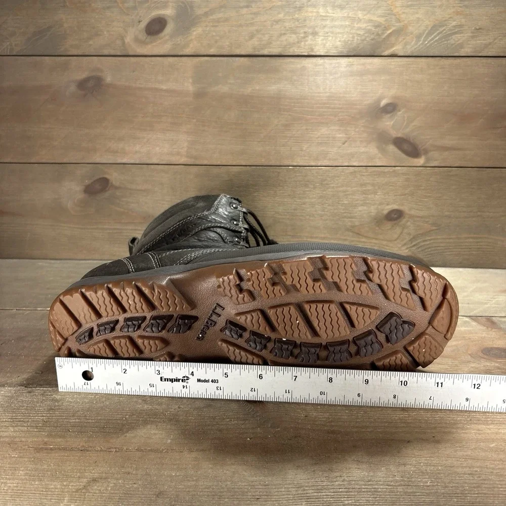 ll bean storm chaser 5 mens size 11.5 shoes brown leather waterproof boots