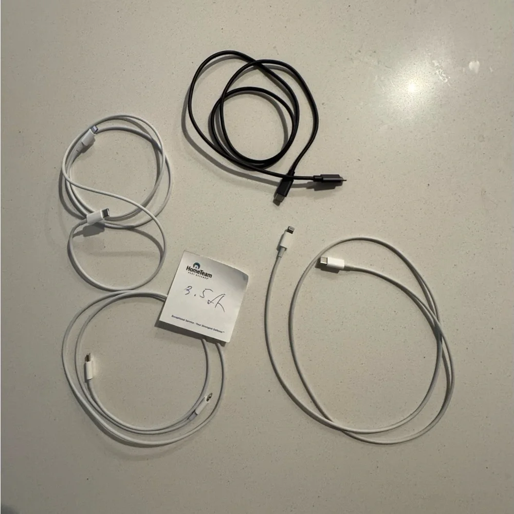 8 Charging Cords Lightning to USB C