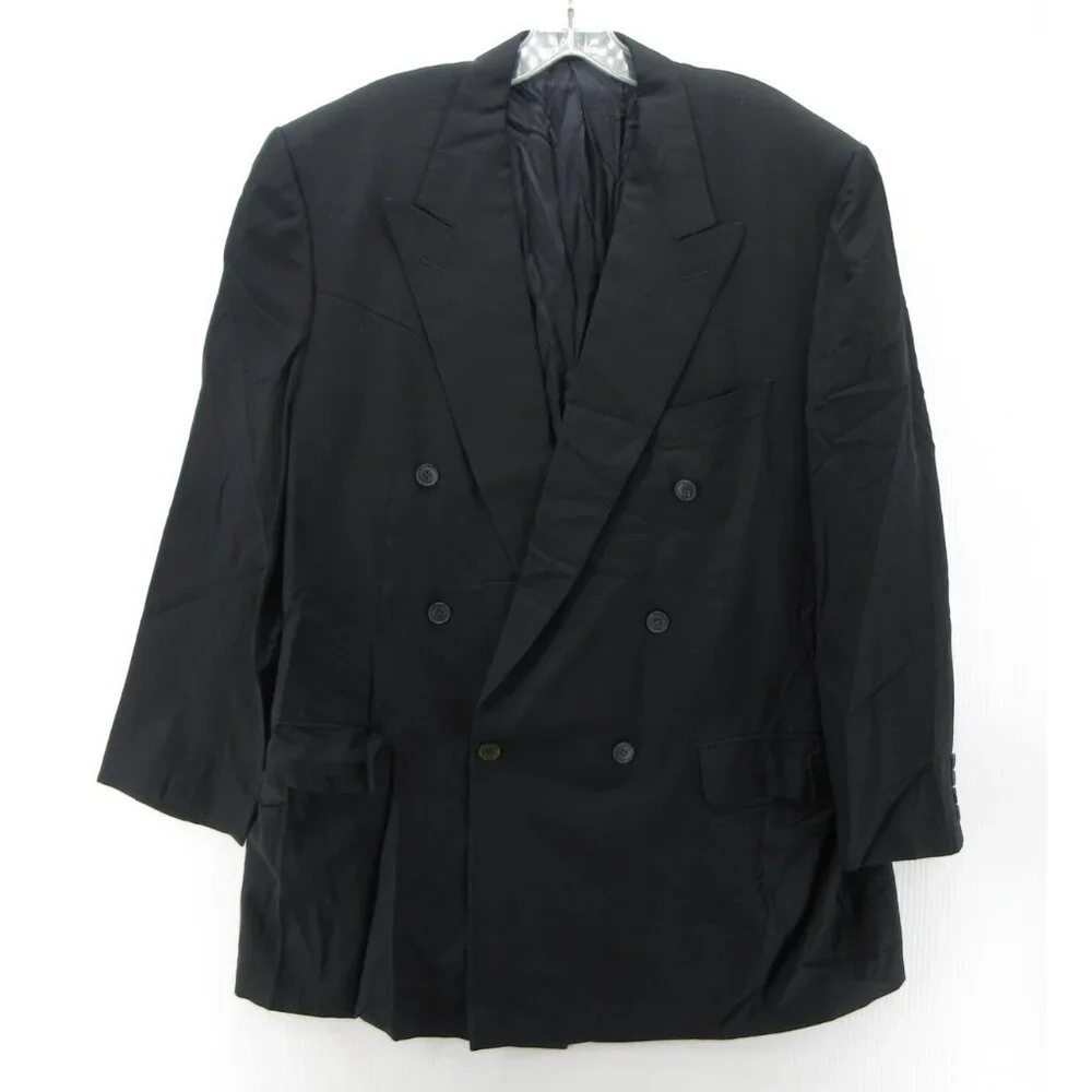 VINTAGE Ermenegildo Zegna Sport Coat Men 46 Barneys Blazer Double Breasted