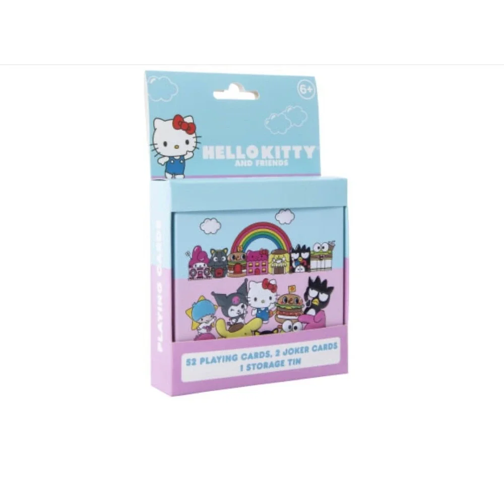 Hello Kitty and Friends Playing Cards in Tin Box‎ Gift Collectible New