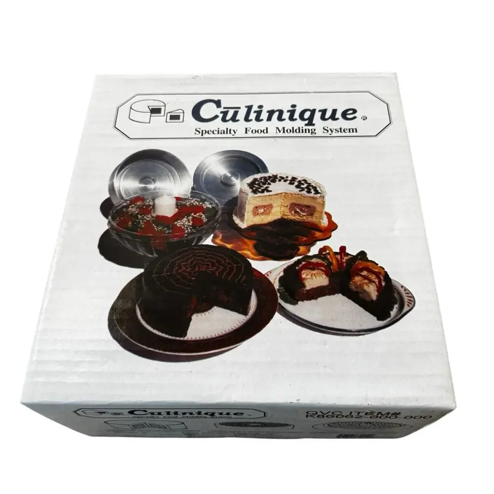 Culinique Specialty Food Molding System Cake Pan Set Gourmet Kitchenware QVC 90s