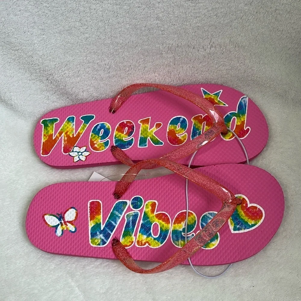 The Children’s Place Big Girls Flip Flops Size 3/4