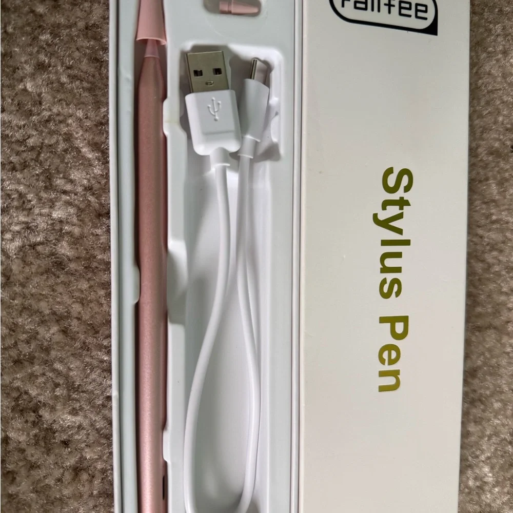 Pink Stylus Pen with USB Cable