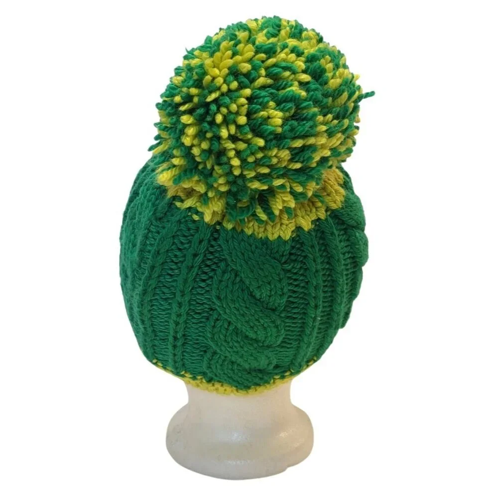 Bogner Cable Knit Pom Beanie Virgin Wool Alpine Hat