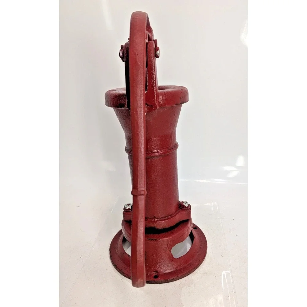 Antique style Cast Iron Red coated Hand operated Pitcher Pump - - 15