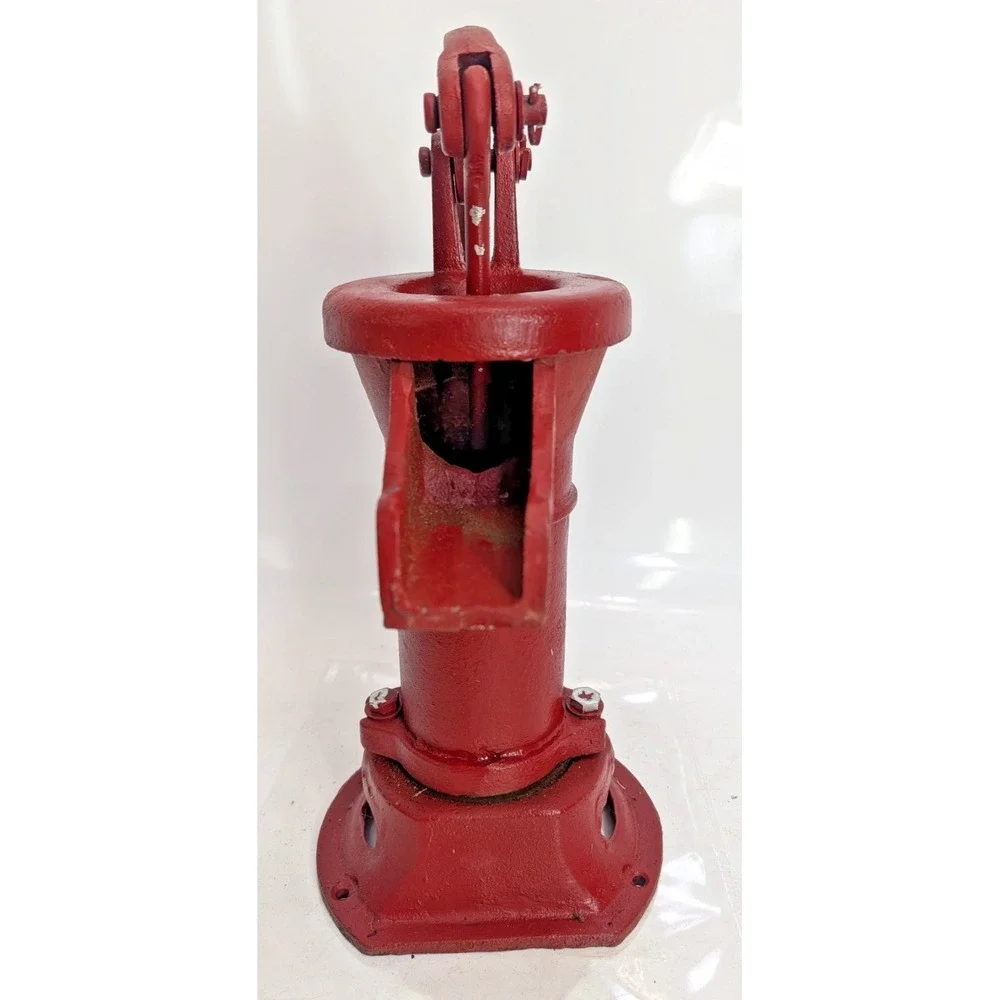 Antique style Cast Iron Red coated Hand operated Pitcher Pump - - 15