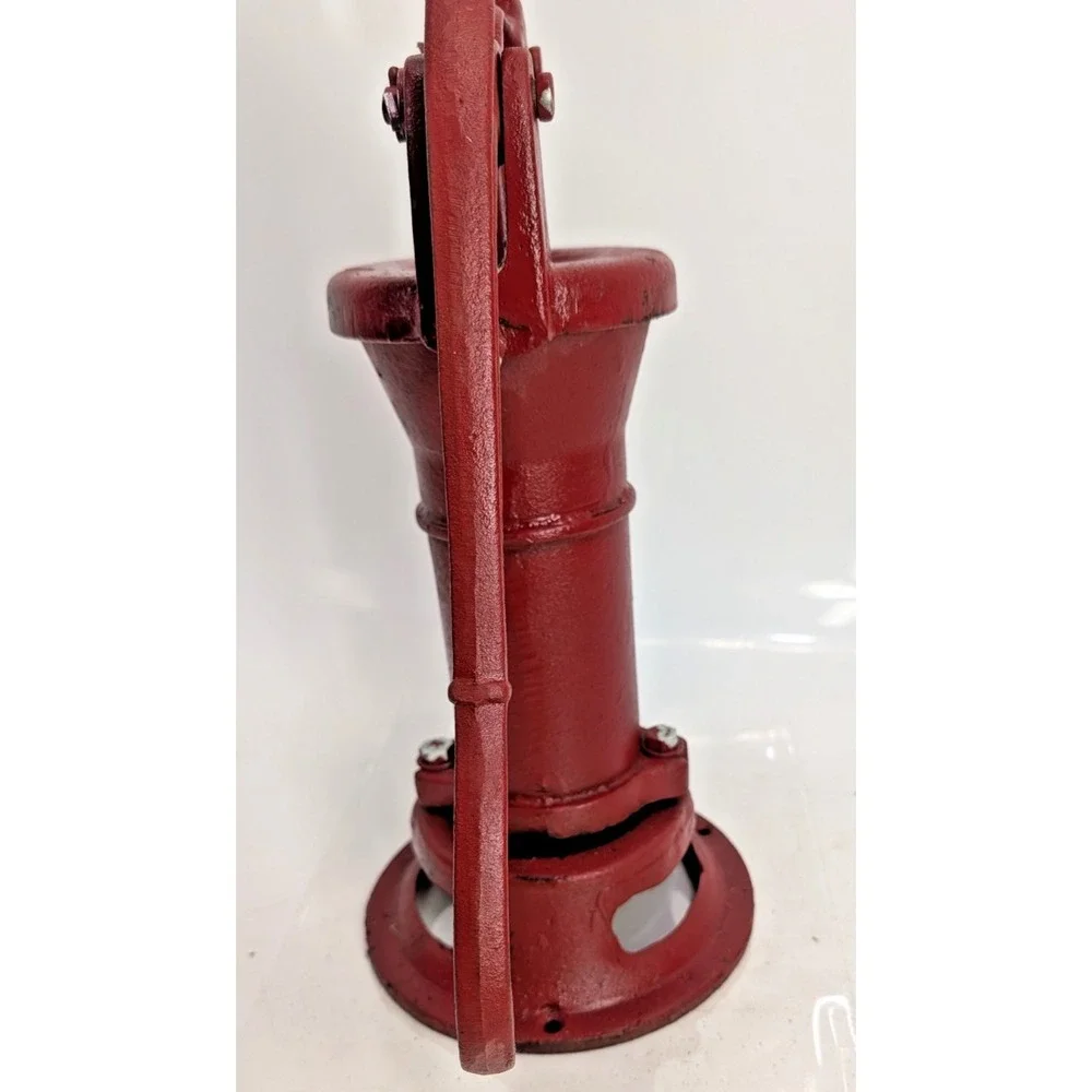 Antique style Cast Iron Red coated Hand operated Pitcher Pump - - 15