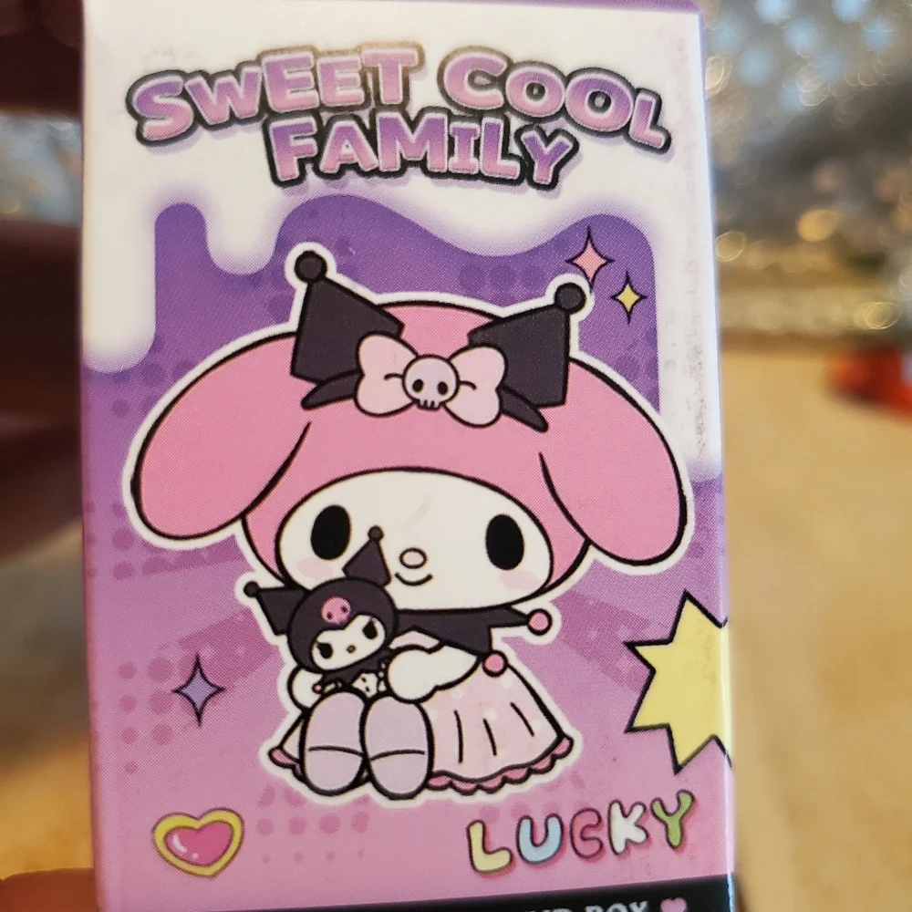 Official Sanrio Sweet Cool Family Doll Pendant keychain Blind Box.