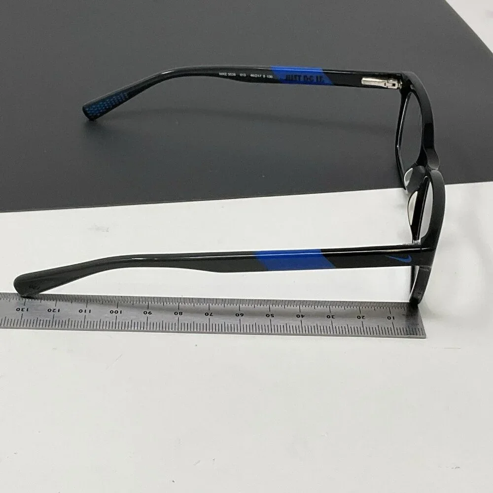 NIKE FRAMES ONLY EYEGLASSES 5538 013 BLACK / BLUE 46 [] 17 130