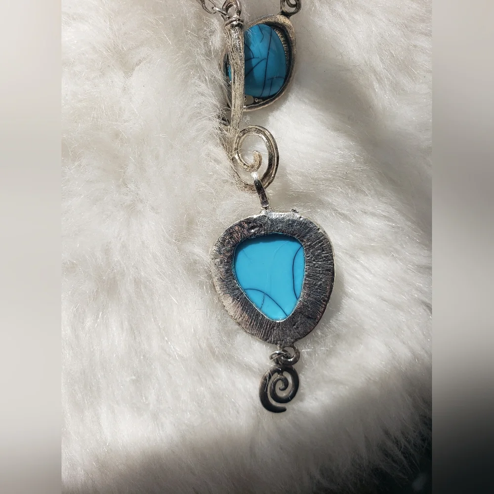 Artisan Silver and Turquoise Necklace