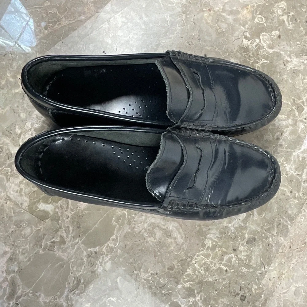 Navy Start Rite Leather Penny Loafers Size 2.5