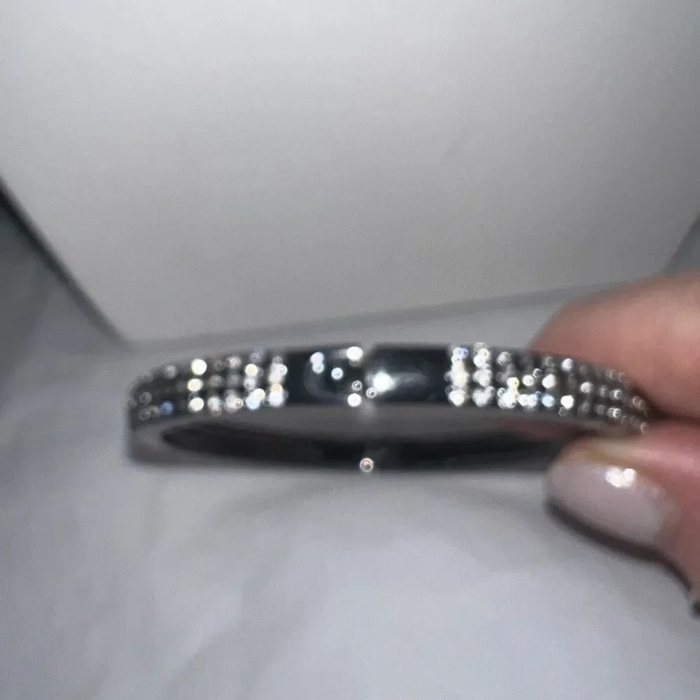 crystal hinged bracelet