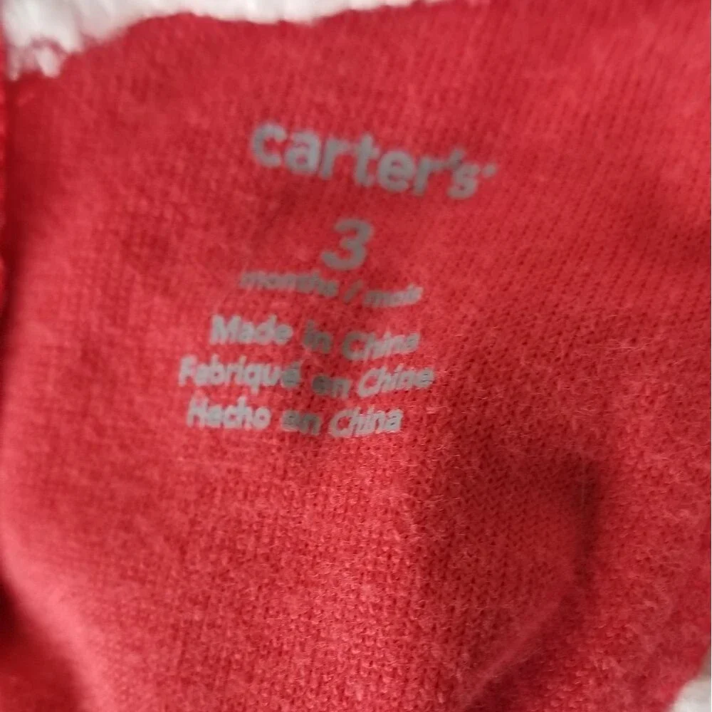 Carters (3m) santa suit romper