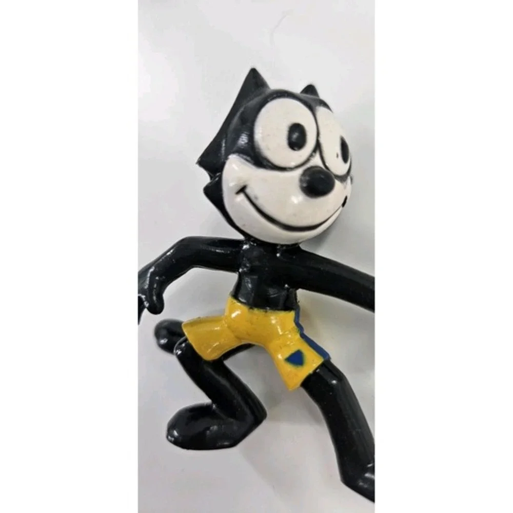Lot of 3 Felix‎ the Cat PVC Figures by Applause 1989 Bow Tie Top Hat Shorts 2
