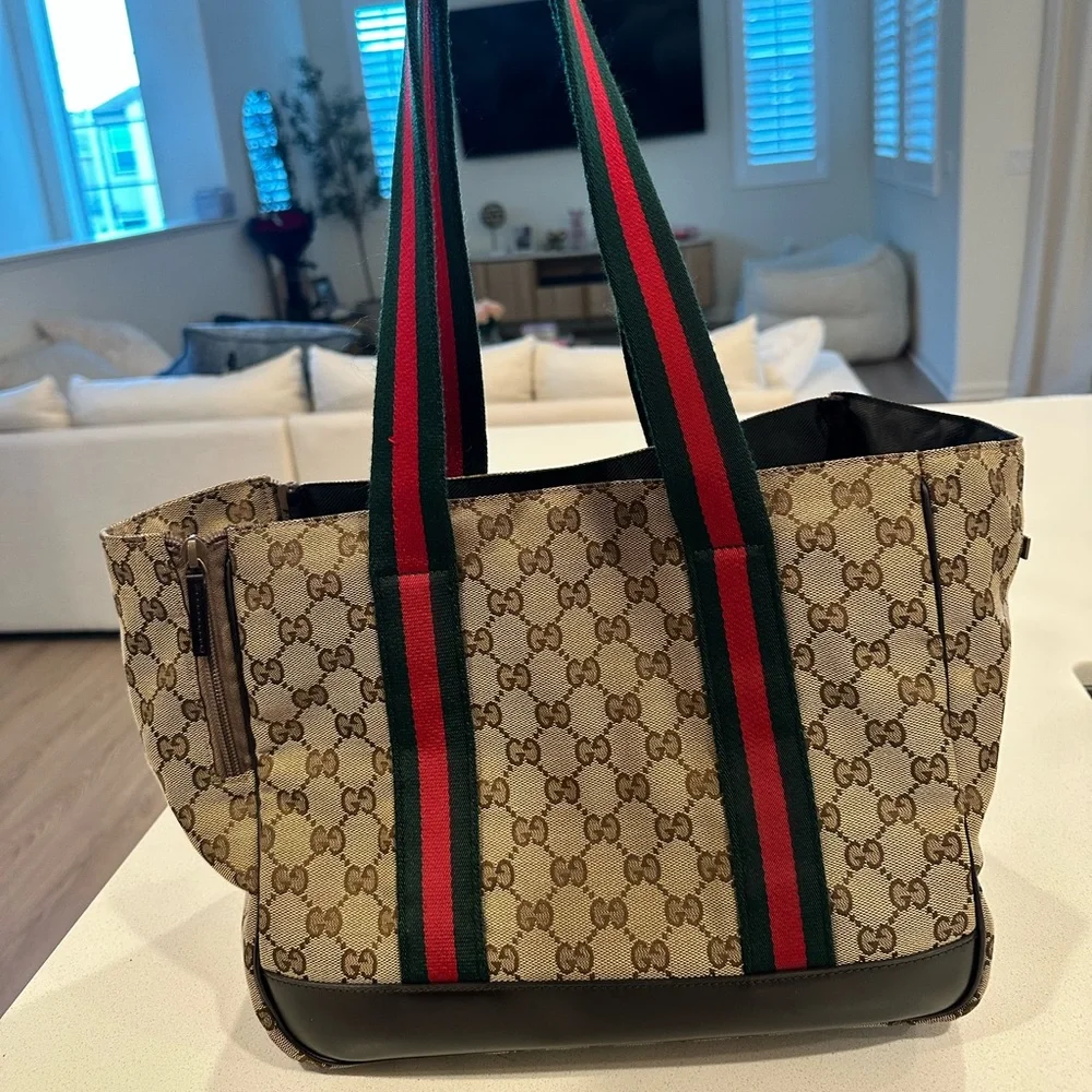 Gucci dog carrier bag 🐕