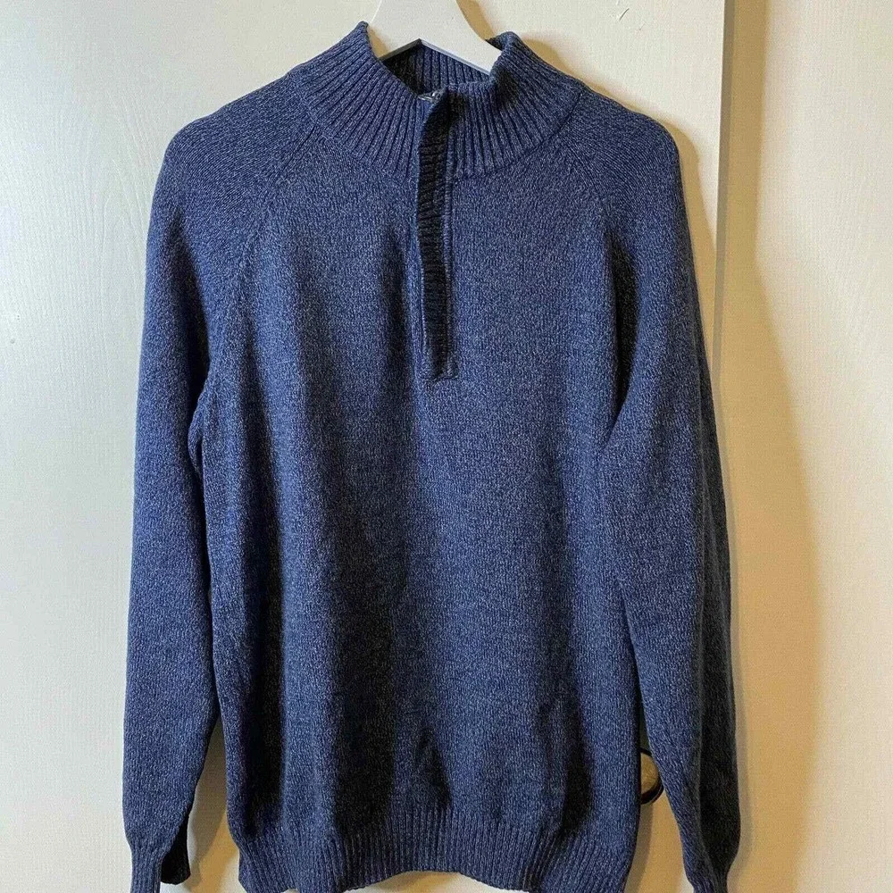 Weatherproof Vintage L Large 100% Cotton Pullover Sweater 1/4 Zip NWT Msrp $75