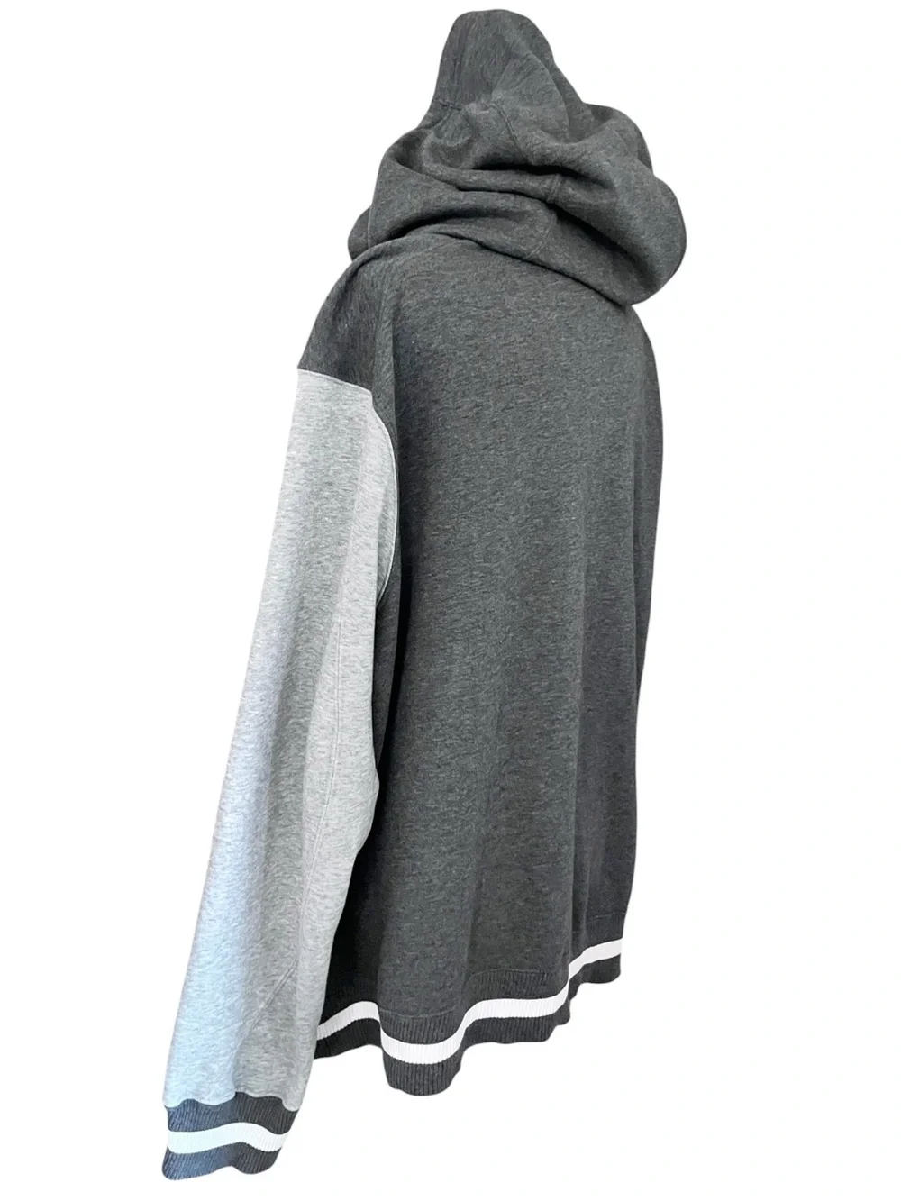 Nike Jumpman Jordan Size XL Snap Front Hoodie Sweater Jacket Gray