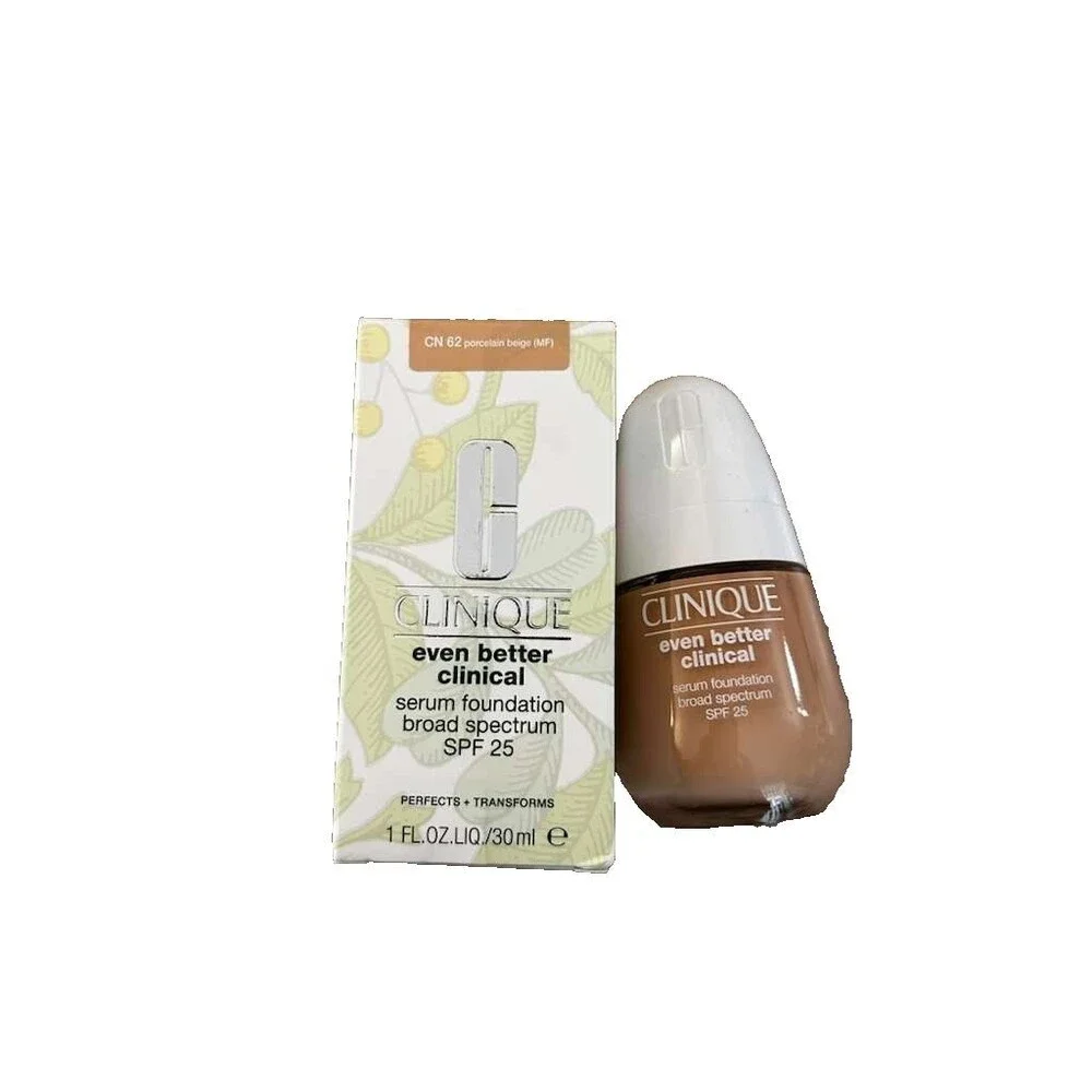 New Clinique Even Better Clinical Serum Foundation SPF 25, CN 62 Porcelain Beige