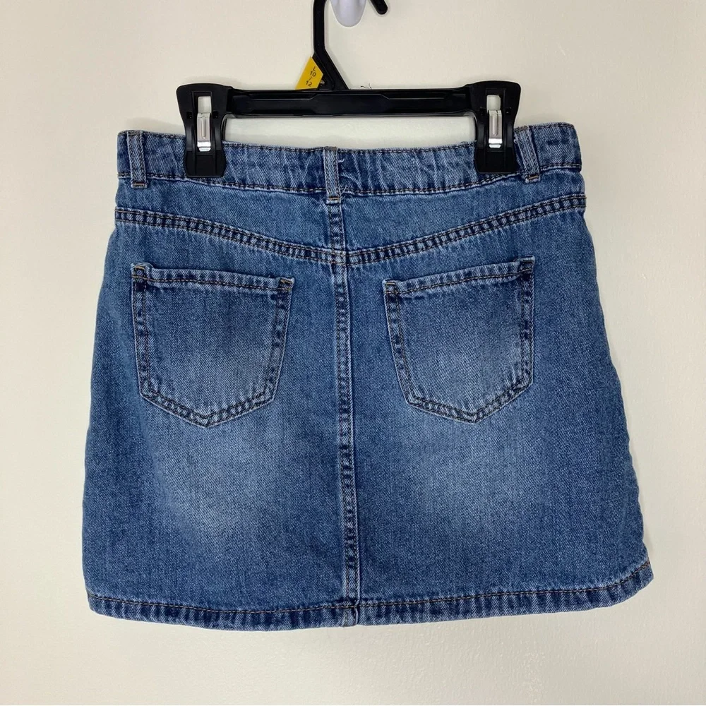 Wonder Nation girls denim skirt L 10-12