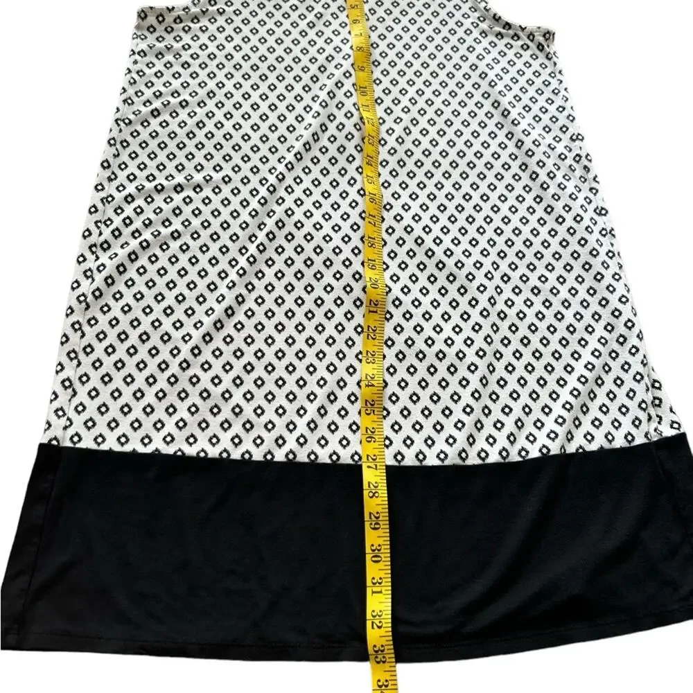 J. Jill Wearever Sleeveless Contrasting Knit Dress - Size Medium