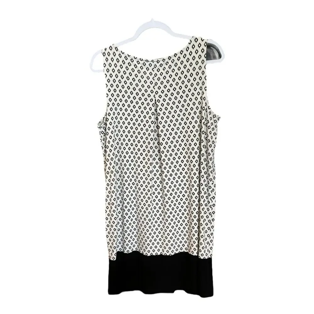 J. Jill Wearever Sleeveless Contrasting Knit Dress - Size Medium